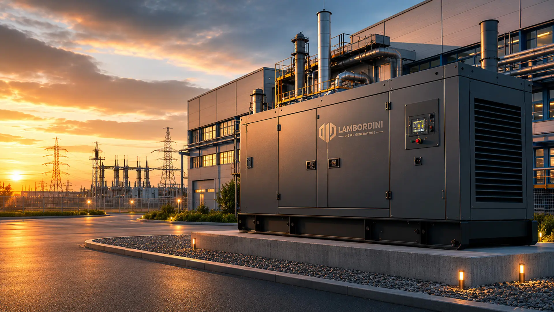 Industrial Power Generators at job site