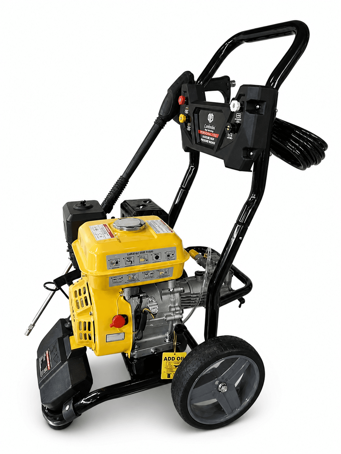 220D-SP wheeled frame, engine and hose