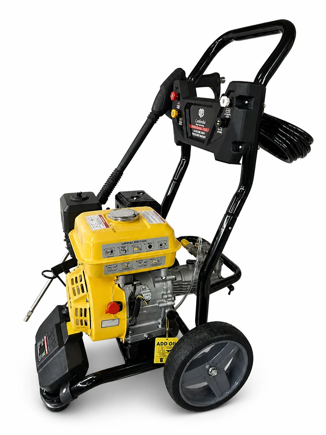 220D-SP wheeled frame, engine and hose